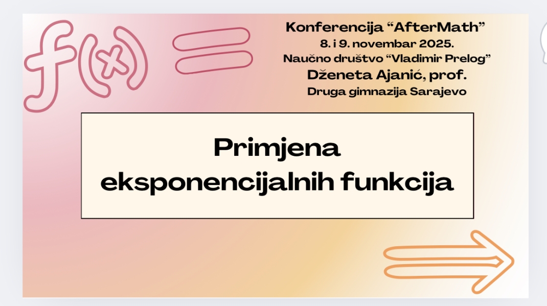 PROFESORICA DŽENETA AJANIĆ UČESNICA KONFERENCIJE  “AFTERMATH 2025.”